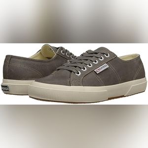 *NEW Women's Superga Waxed Suede Sneakers in Sand sz 10 US, 41 1/2 EU